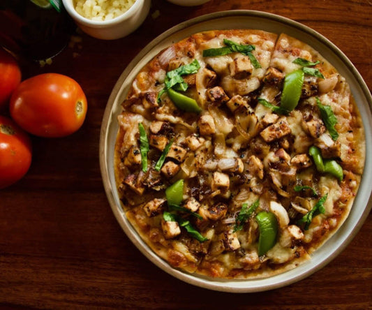 BBQ COTTAGE CHEESE PIZZA