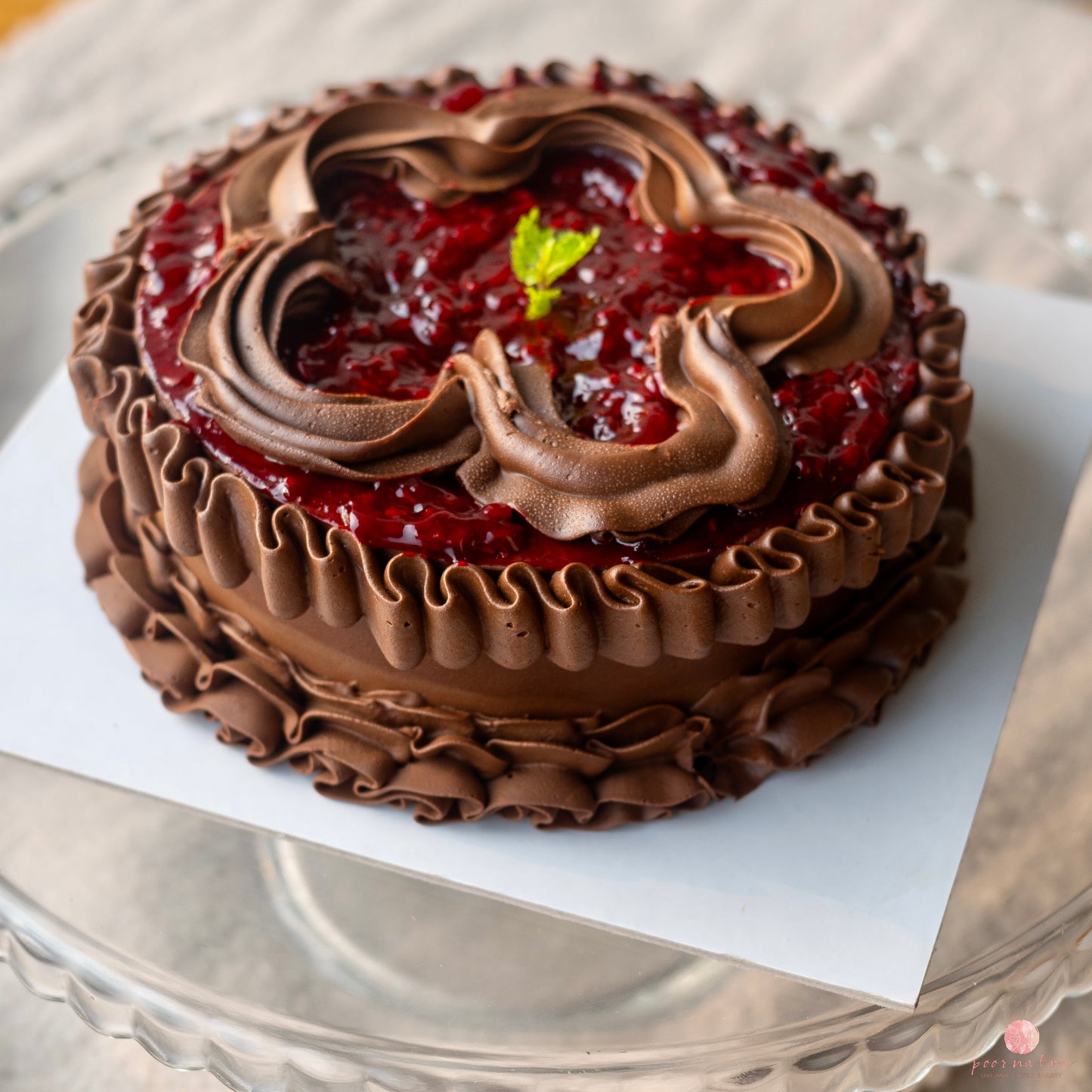 Belgian Chocolate Raspberry Cake