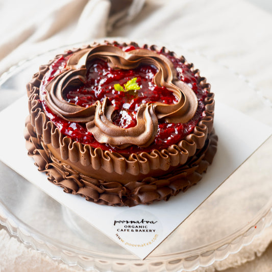 Belgian Chocolate Raspberry Cake