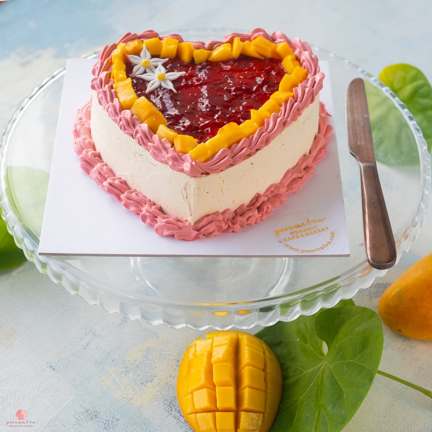Mango Raspberry Cake (700g,Vegan)