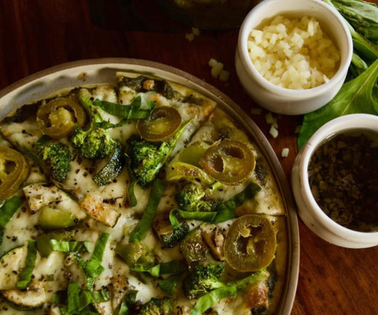 SUPER GREENS PESTO PIZZA