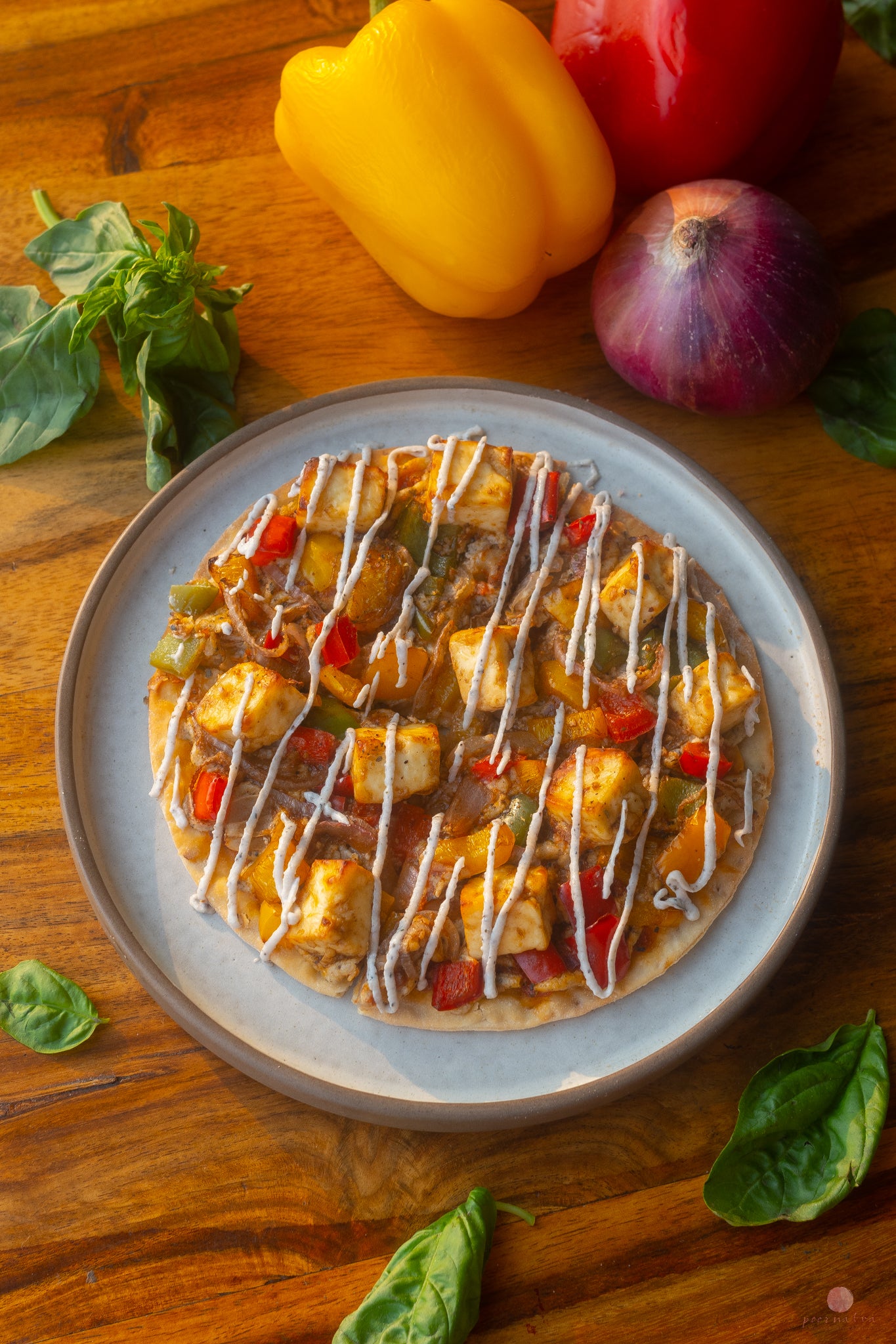 BBQ TOFU PIZZA