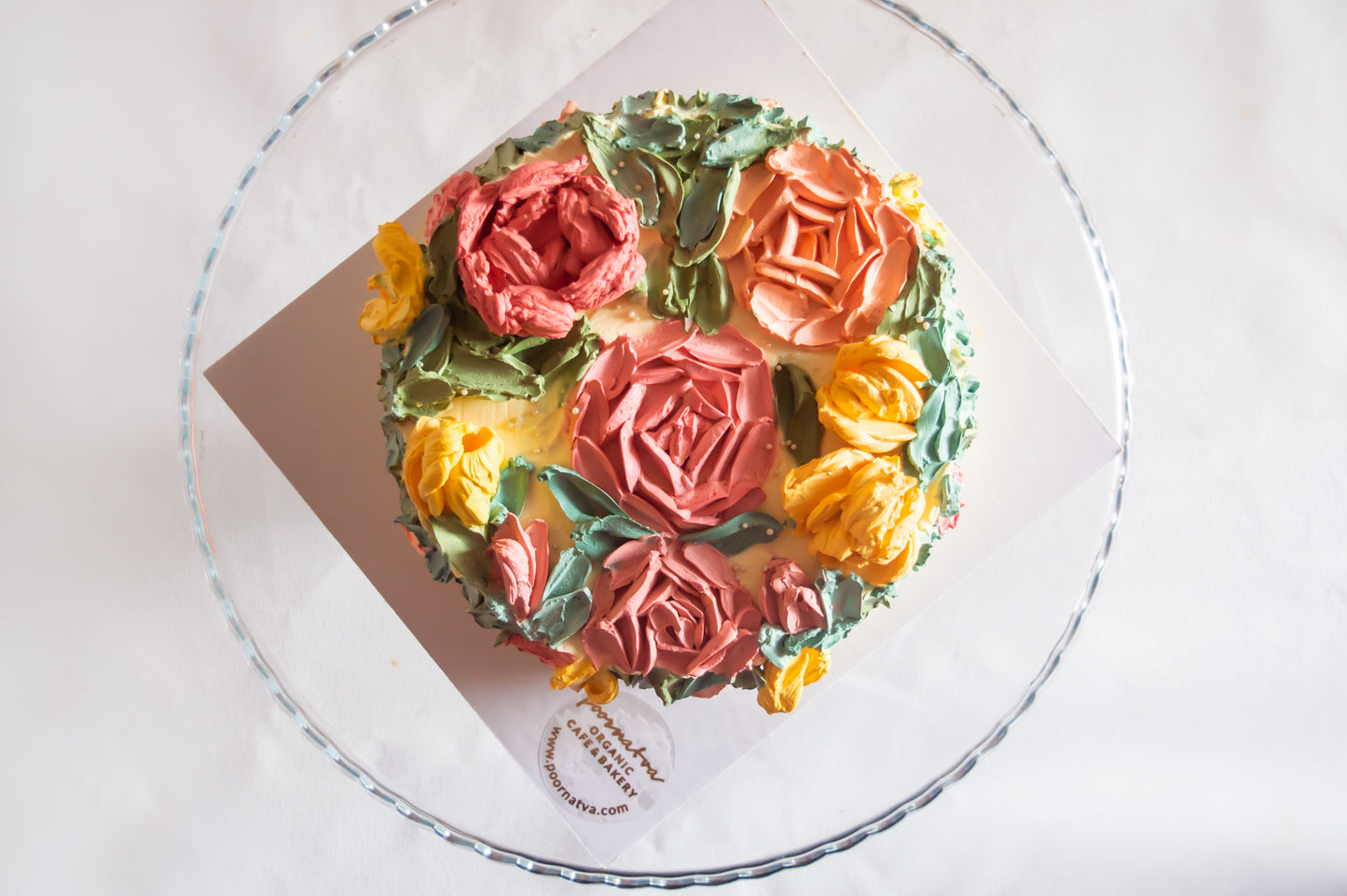 Hand painted cake AMBER