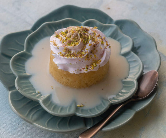 ROSE & PISTACHIO TRES LECHES CAKE