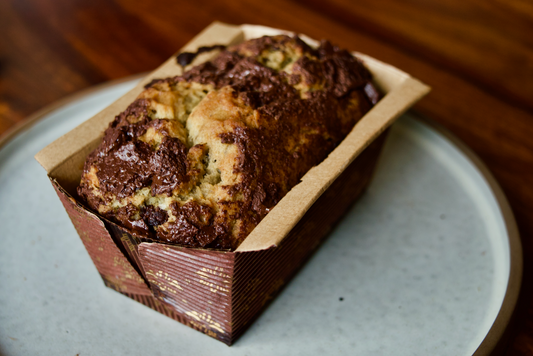 BANANA CHOCOLATE TEA CAKE (Vegan, Whole Wheat)