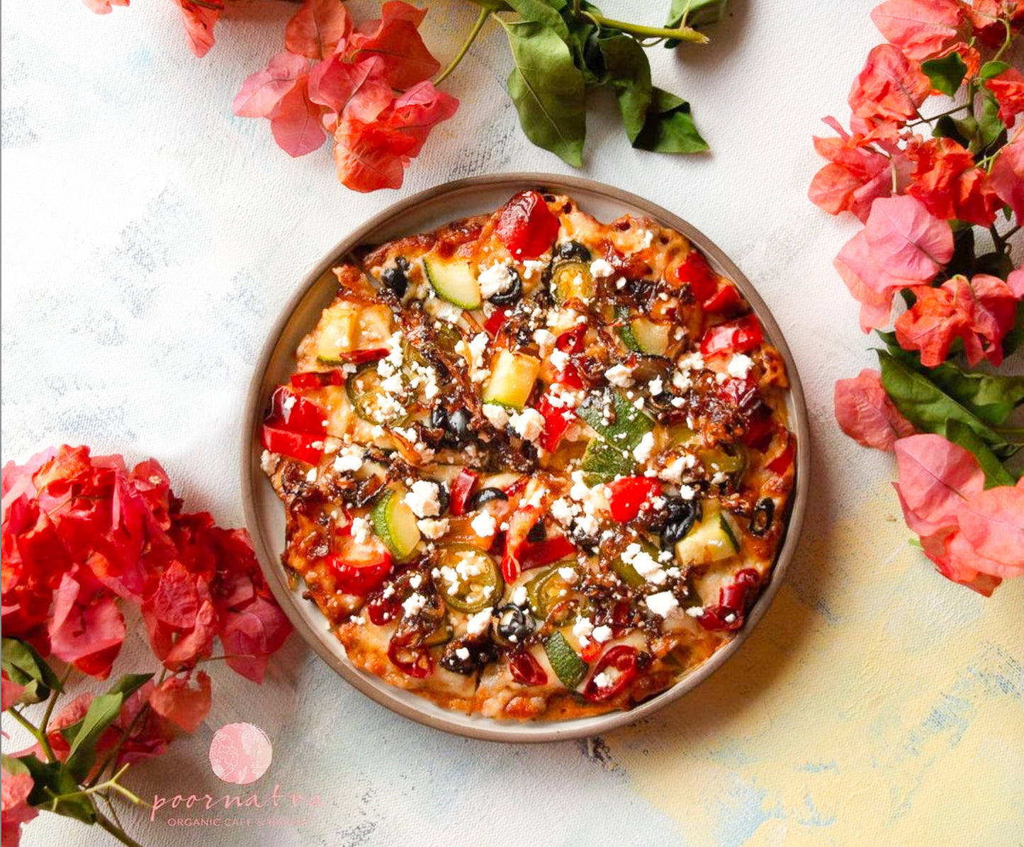 CARAMELISED ONION & FETA CHEESE PIZZA