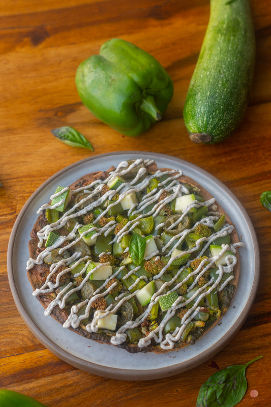 SUPER GREENS PESTO VEGAN PIZZA