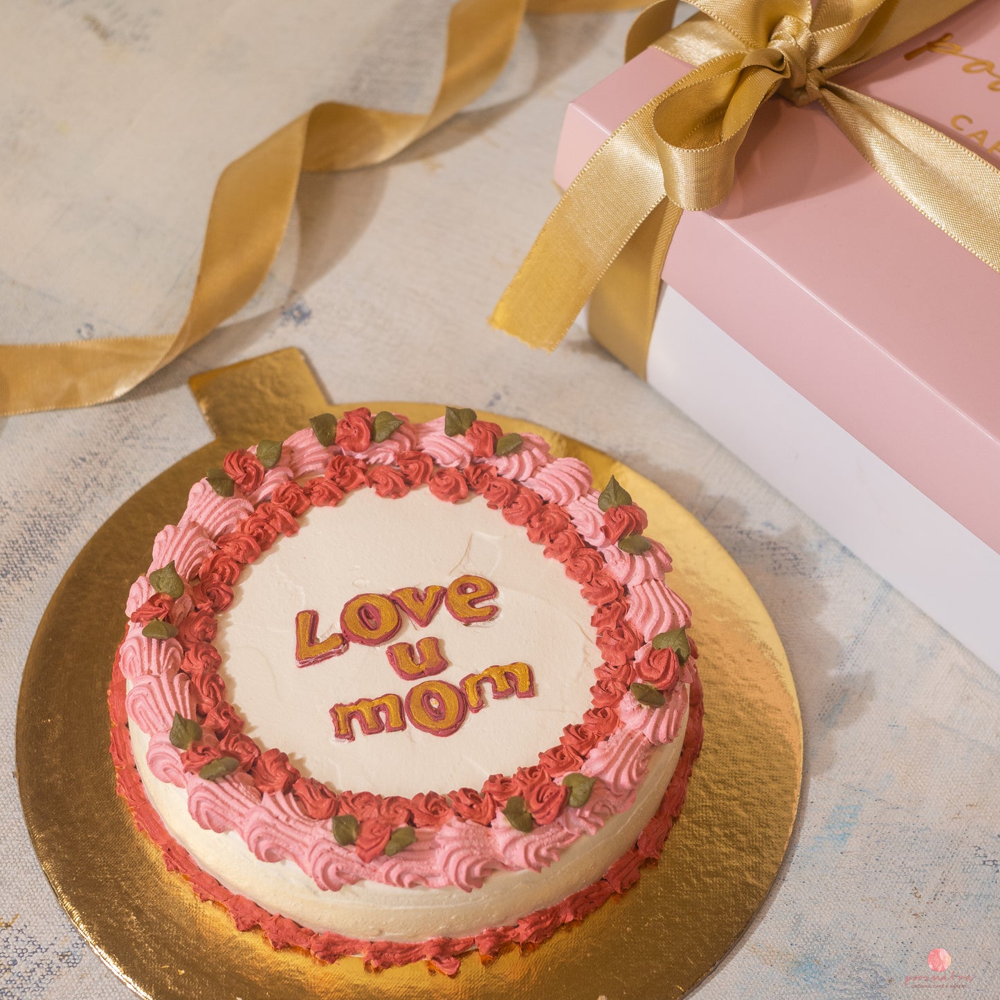 Love You Mom – Mango Dream Celebration Cake