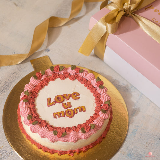 Love You Mom – Mango Dream Celebration Cake