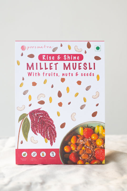 Rise & Shine Millet Muesli-with fruit, nuts & seeds