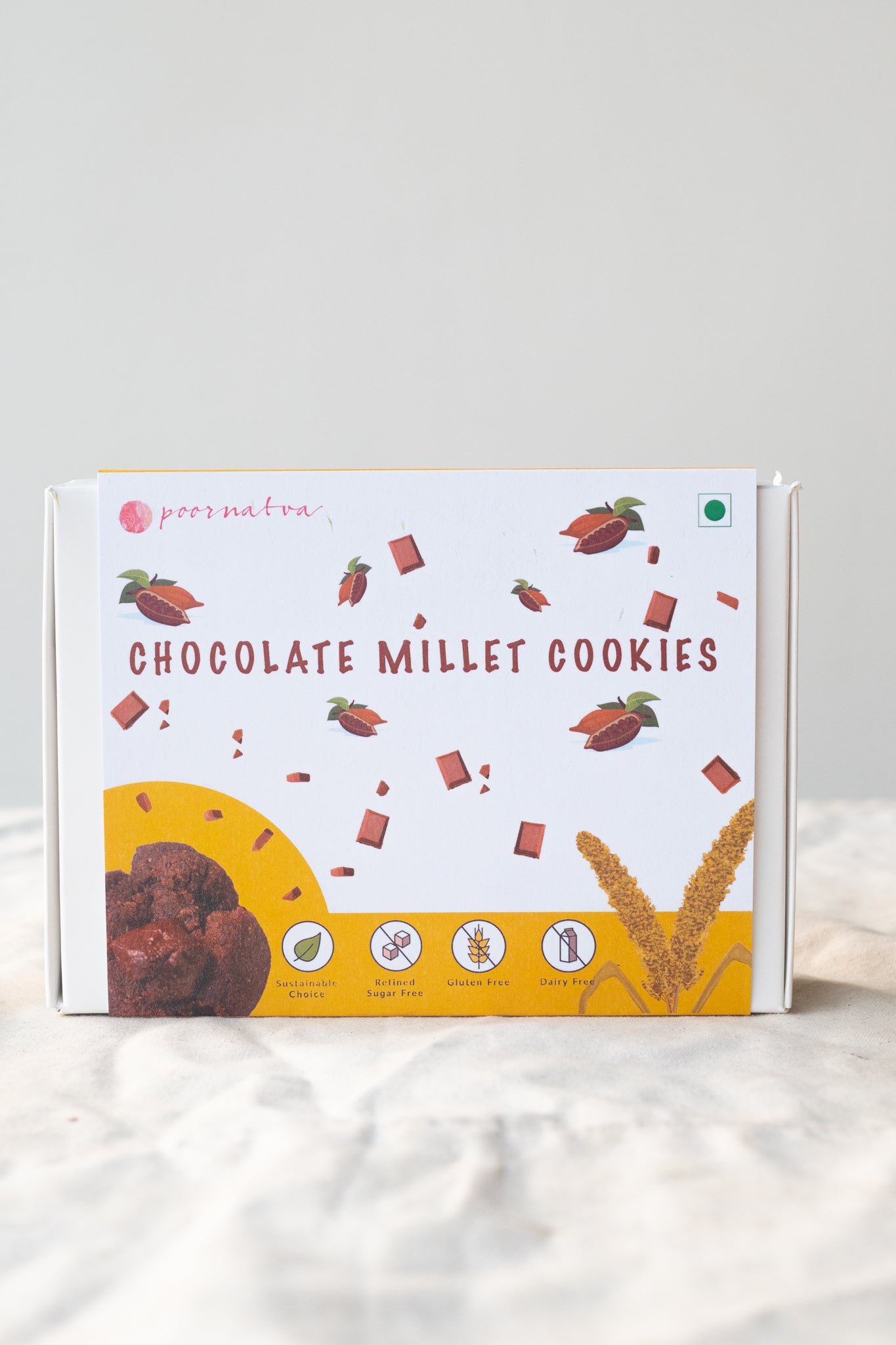 Chocolate Millet Cookies (Gluten-free)
