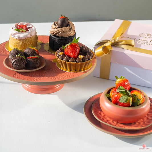 Strawberry Love Dessert Box - Valentine's Special (Vegan)
